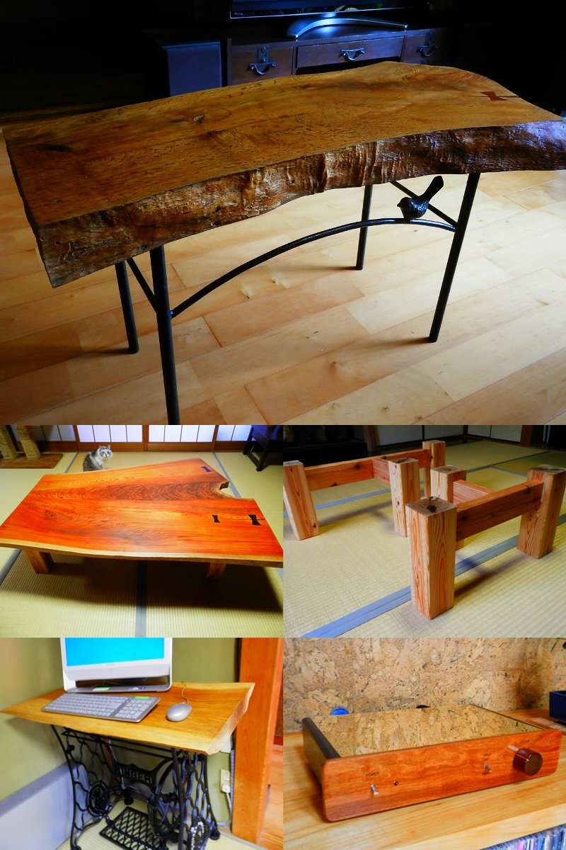 天然檜材料　/DIY材/一枚板/デスク/看板材/材料/コーヒーテーブル材/ベンチ