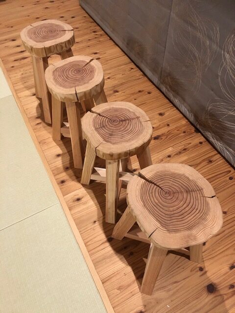 お気に入り 杉 丸太 テーブル 椅子